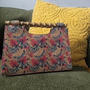 TJ Maxx•Alessia Bianchi Painted Cork Clutch
